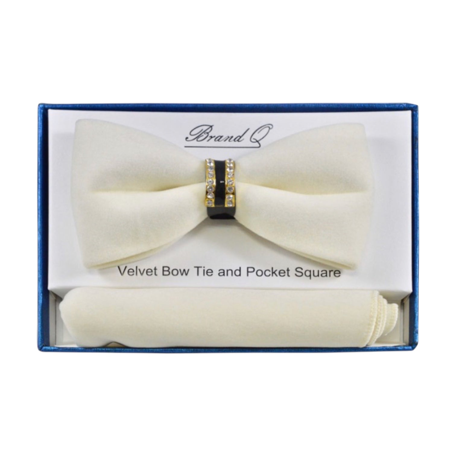 BRAND Q: Embellished Velvet Bow w/ Hanky BTVR100